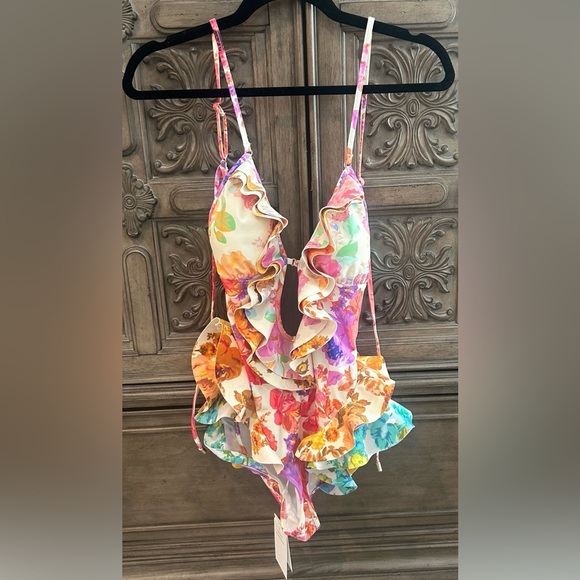 Zimmermann Multicolor Floral One-Piece Swimsuit - Picture 3 of 3